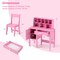 Kids Table and Chair Set with Spacious Tabletop Drawer and Storage for Toys and School Supplies